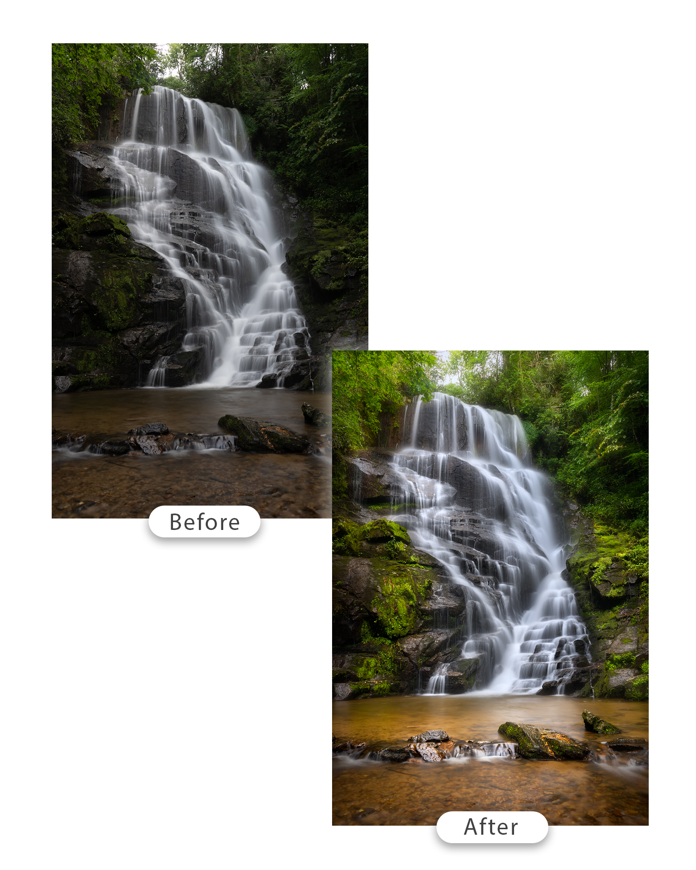 Waterfall Processing Tutorial Photoshop